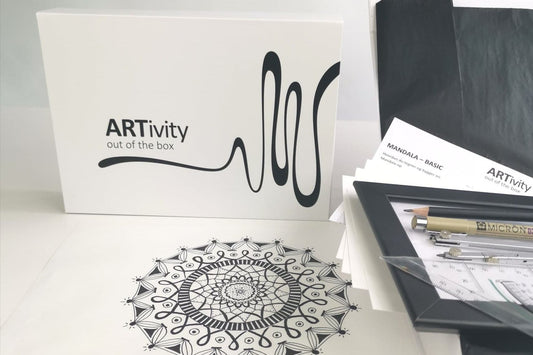 Hvordan vi kan samles i en Corona-tid med online Art party og lære Mandala kunst