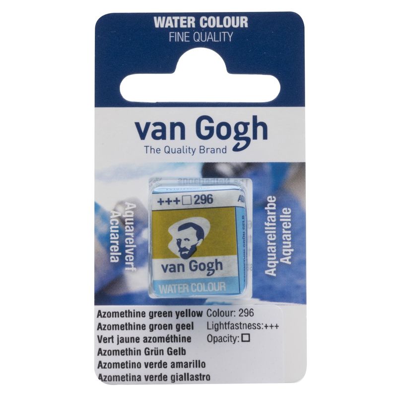 Van Gogh half pan Azomethine Green Yellow 296