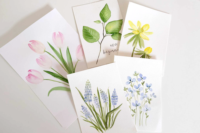 Digital kreativ workshop - artboxen Spring Flowers Collection