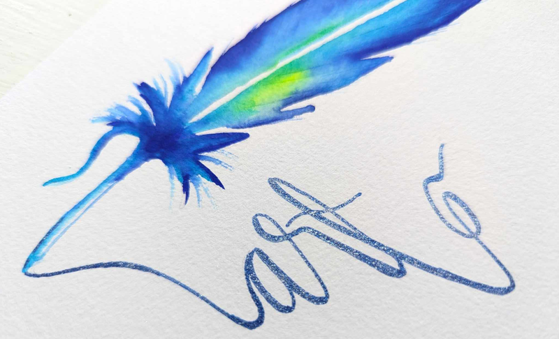 Fjer med Karin Brushmarkers Pro