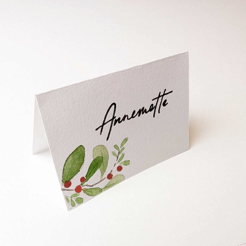 Skabeloner Bordkort jul