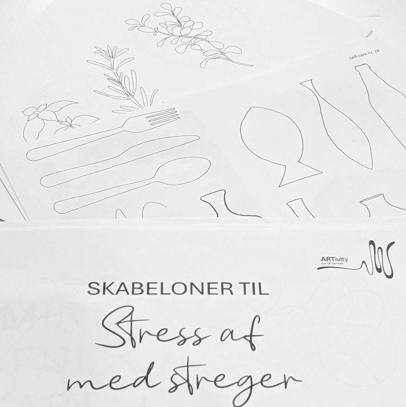 Skabeloner til bogen Stress af med Streger