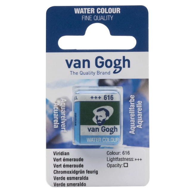 Akvarelmaling - Van Gogh half pan Viridian 616