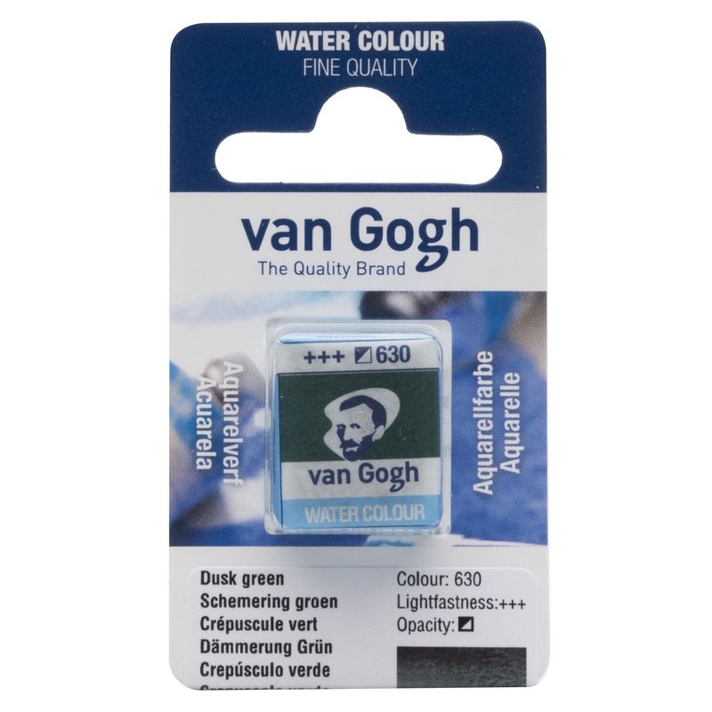 Akvarelmaling - Van Gogh half pan Dusk Green 630