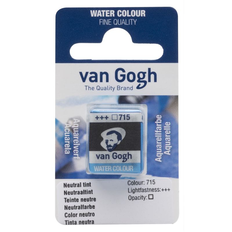 Akvarelmaling - Van Gogh half pan Neutral Tint 715