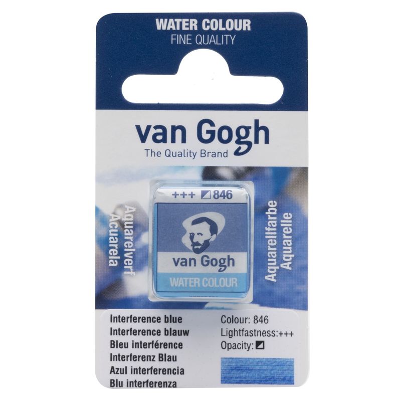 Akvarelmaling - Van Gogh half pan Interference Blue 846