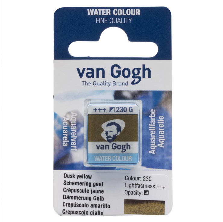 Akvarelmaling - Van Gogh half pan Dusk yellow 230