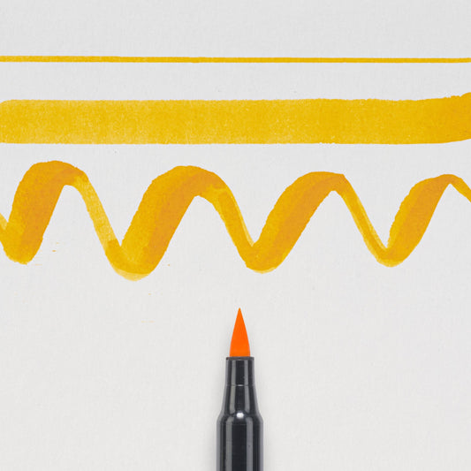 Koi Coloring Brush Pen deep yellow 4 akvareltusch