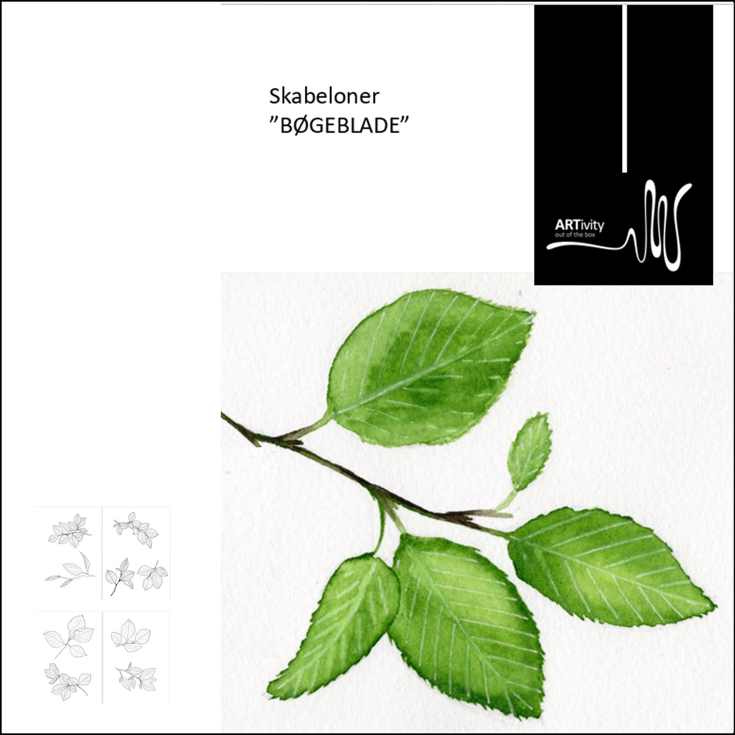 Skabeloner til bøgeblade