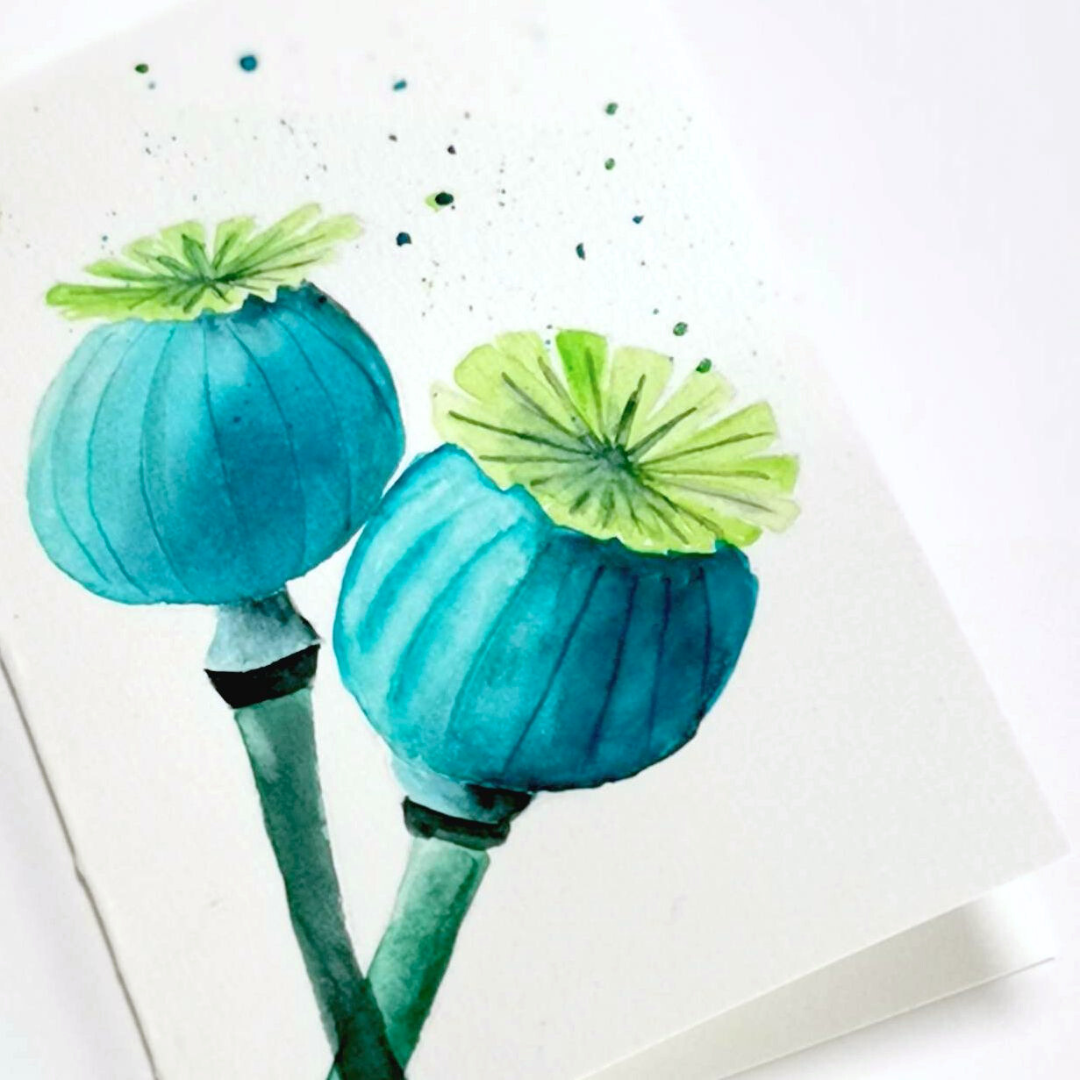 Skabeloner Valmuefrøstande / Poppy seed pods