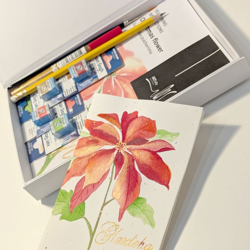 Kunstidé med materialepakke - Christmas Flower