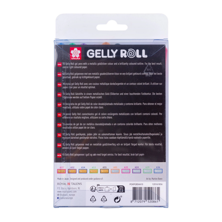 Sakura Gelly Roll GOLD+SILVER SHADOW sæt