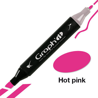 Graph´it twin tip marker Hot pink