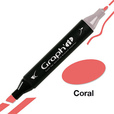 Graph´it twin tip marker Coral