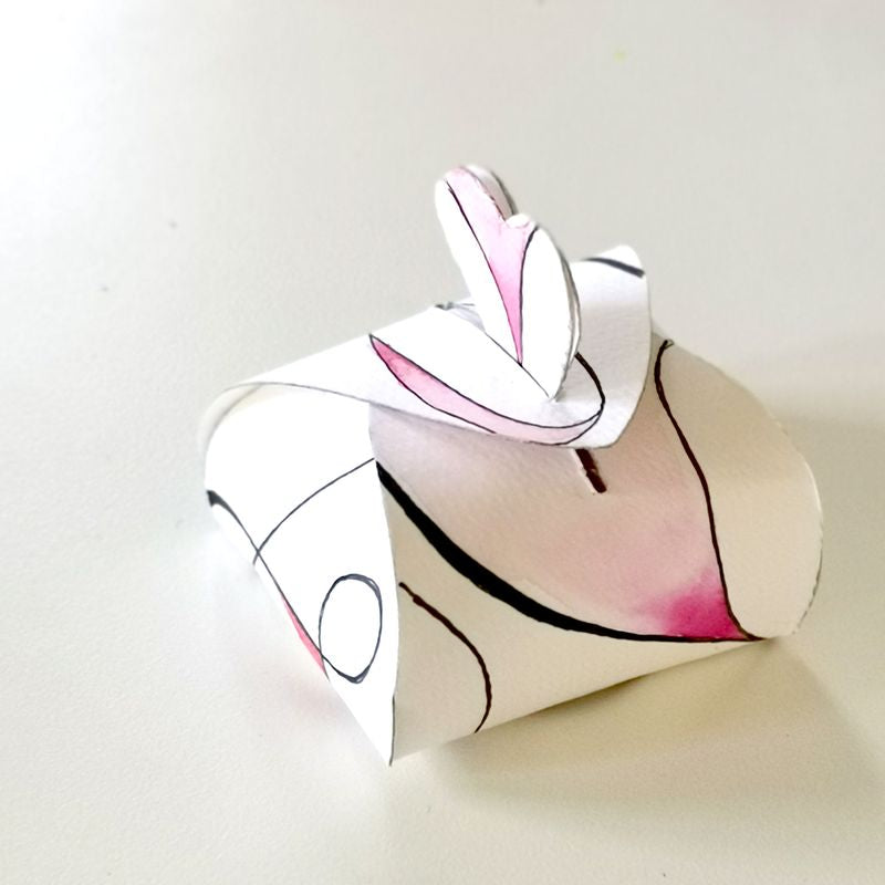 Skabelon hjertebox / heart box
