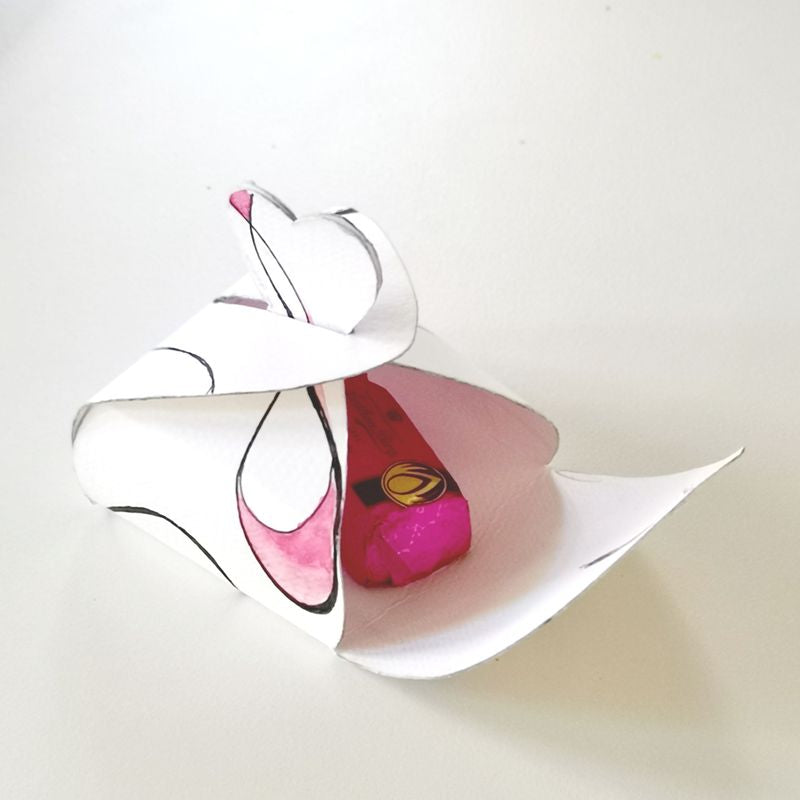 Skabelon hjertebox / heart box