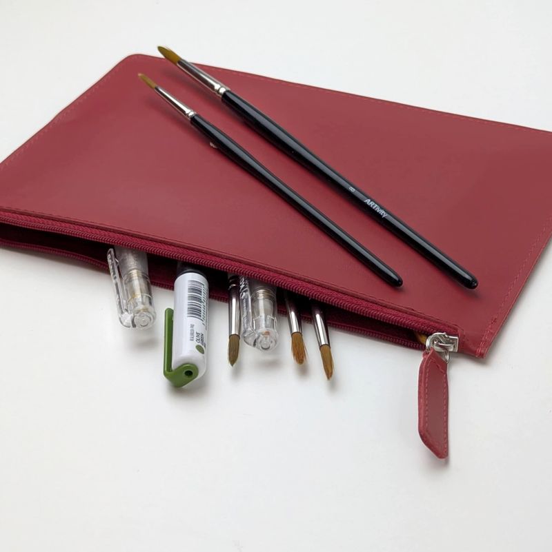 Læder etui fra Viking