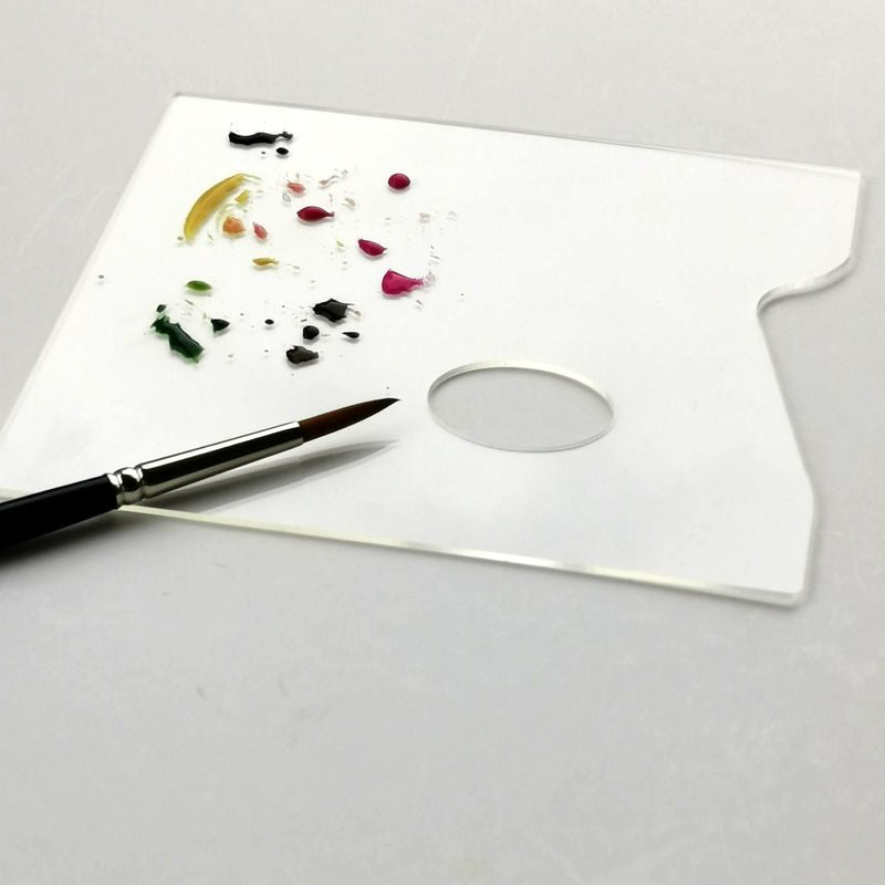 Malerpalette i plexiglas