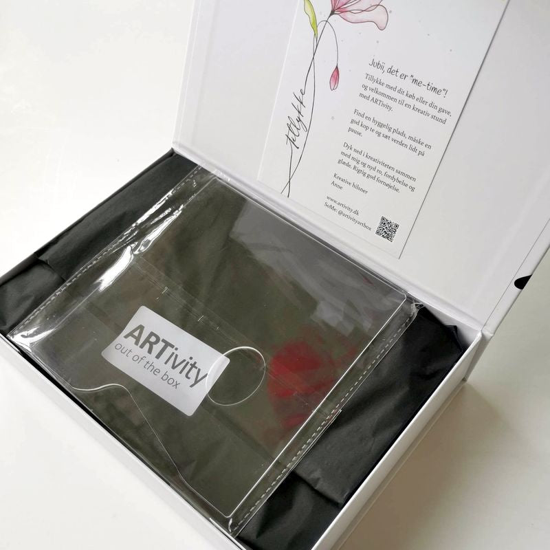 Malerpalette i plexiglas