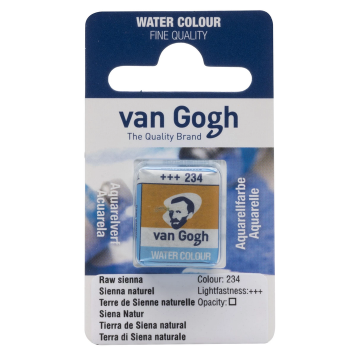 Akvarelmaling - Van Gogh half pan Raw Sienna 234
