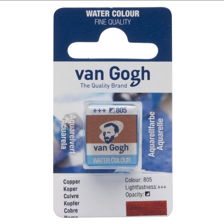 Akvarelmaling - Van Gogh half pan Copper 805