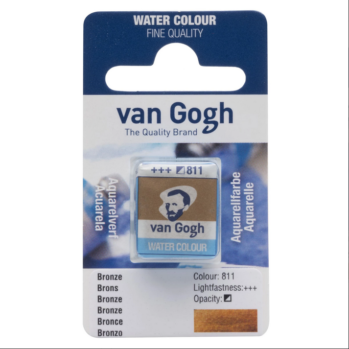 Akvarelmaling - Van Gogh half pan Bronze 811