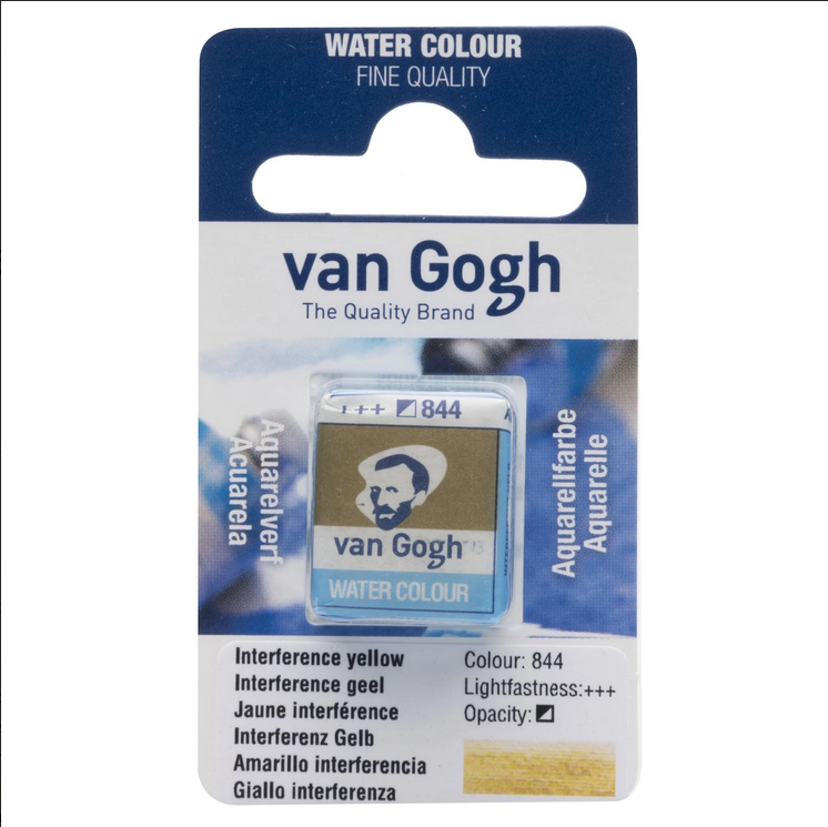 Akvarelmaling - Van Gogh half pan Interference yellow 844