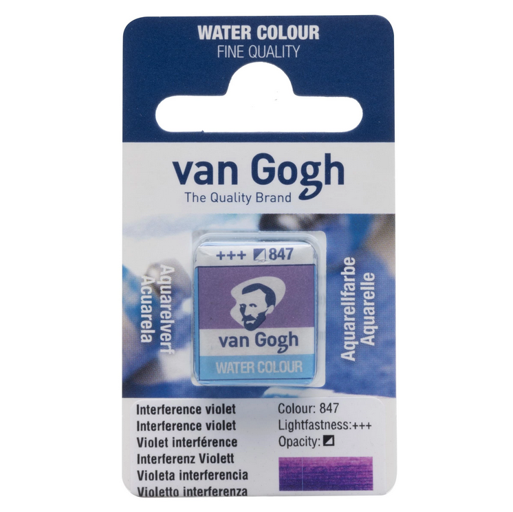 Akvarelmaling - Van Gogh half pan Interference violet 847
