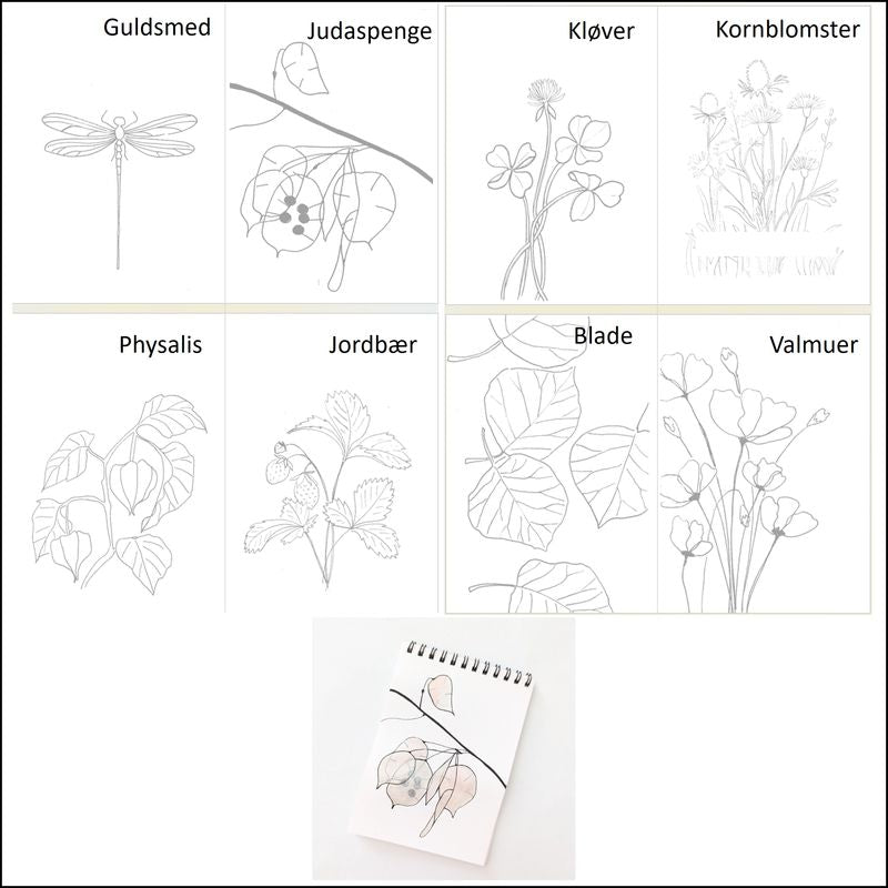 ARTivity A6 Notesblok med spiralryg med motiv