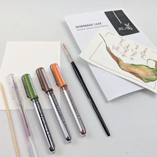 Akvareltuscher brushmarkers video workshop