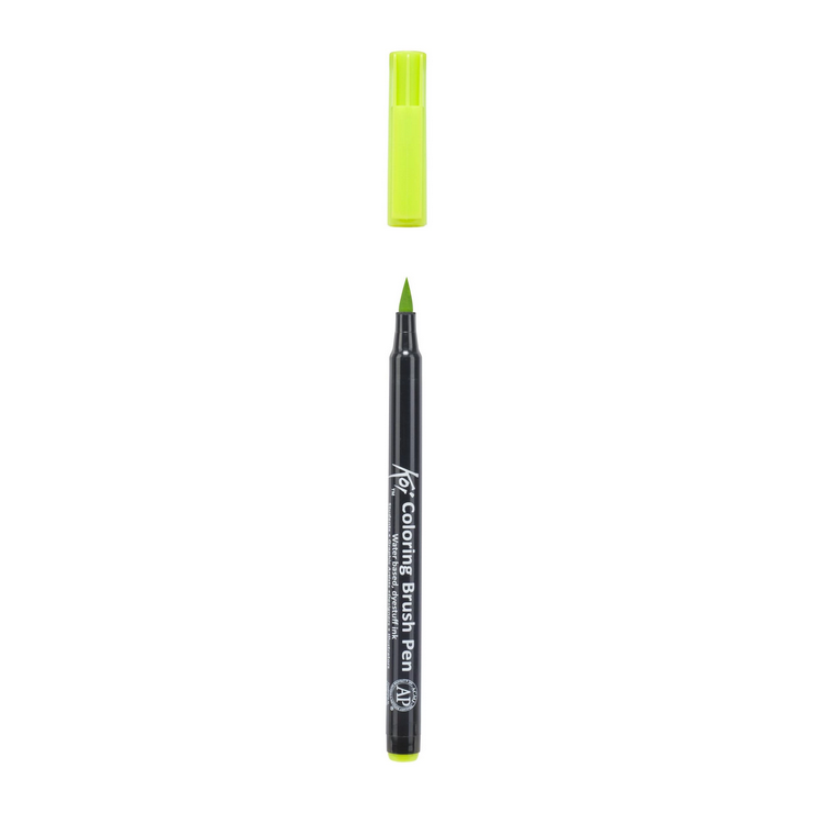 Koi Coloring Brush Pen yellow green akvareltusch