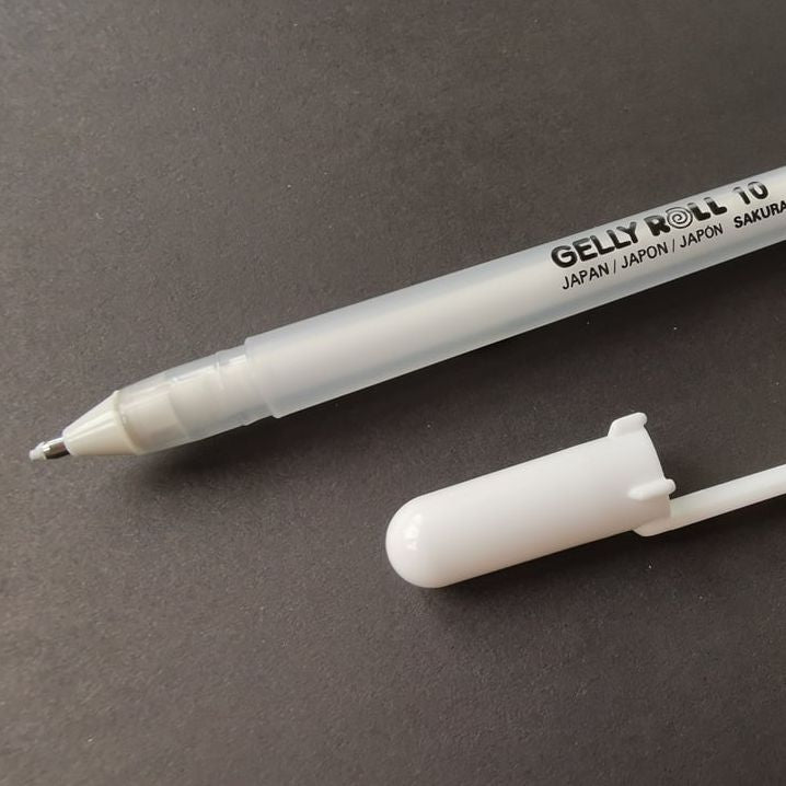 Sakura Gelly Roll, hvid nr. 08 eller 10