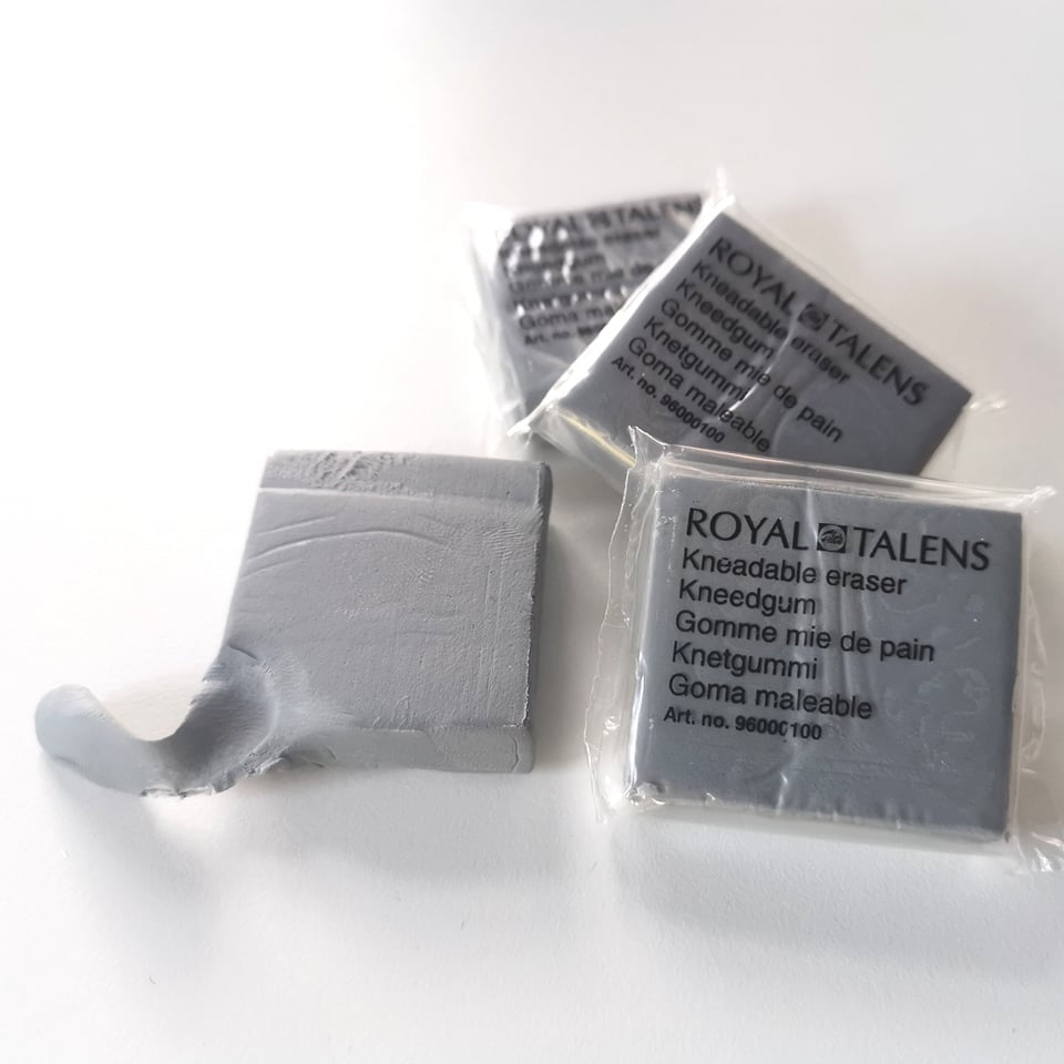 Kneadable knetgummi kunst viskelæder