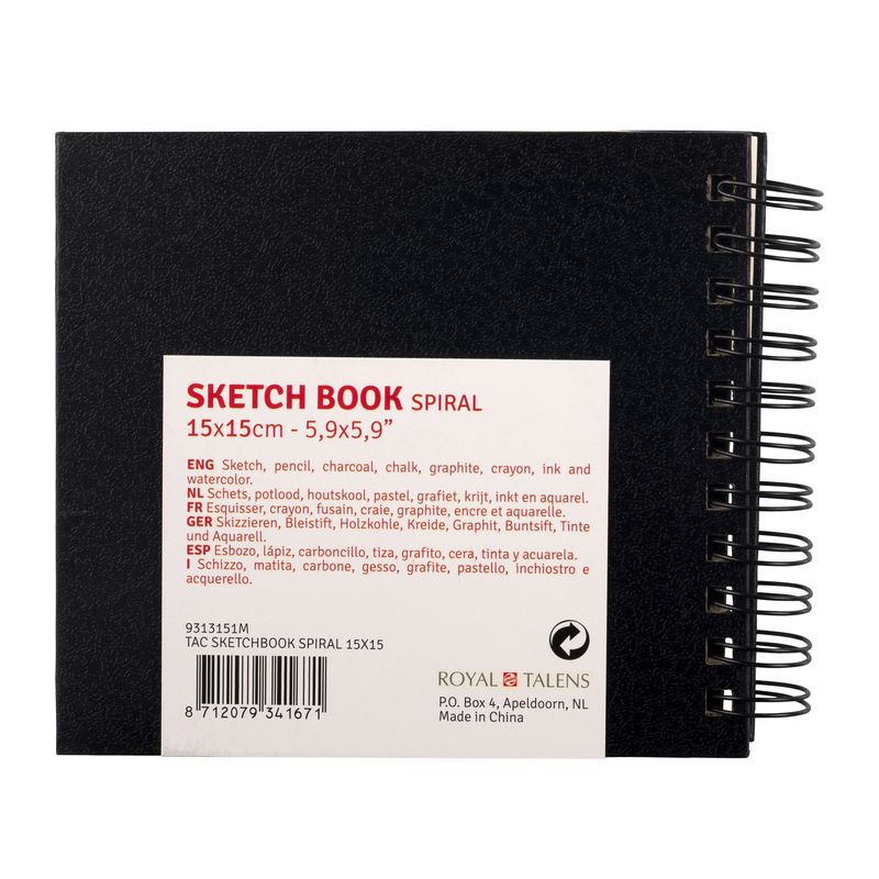 Art Creation sketchbook 15 x 15 cm Spiral