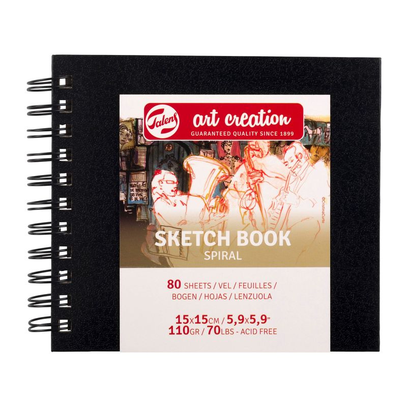 Art Creation sketchbook 15 x 15 cm Spiral
