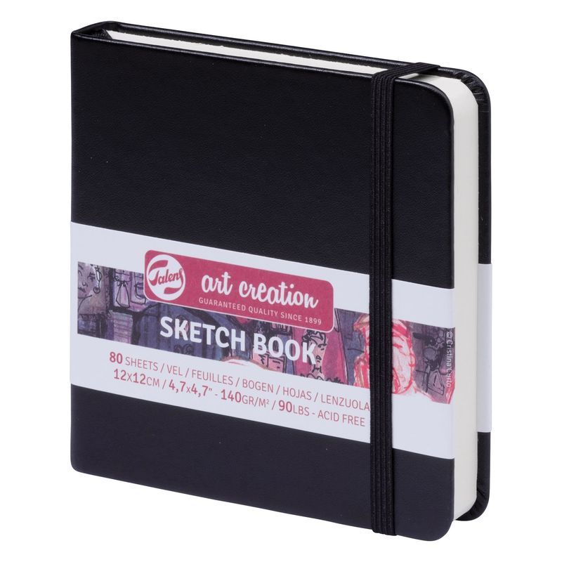 Art Creation sketchbook 12 x 12 cm Black