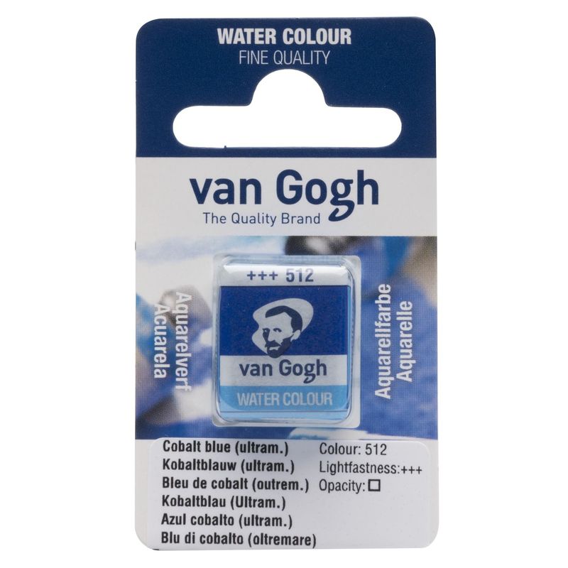 Akvarelmaling - Van Gogh half pan Cobalt blue 512