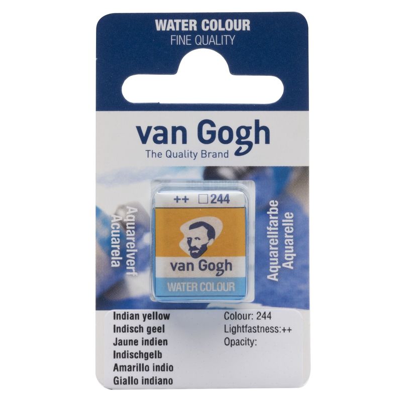 Akvarelmaling - Van Gogh half pan Indian yellow 244