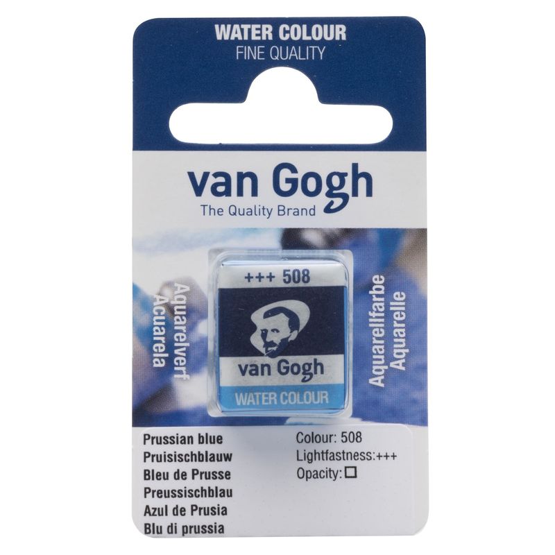 Akvarelmaling - Van Gogh half pan Prussian blue 508