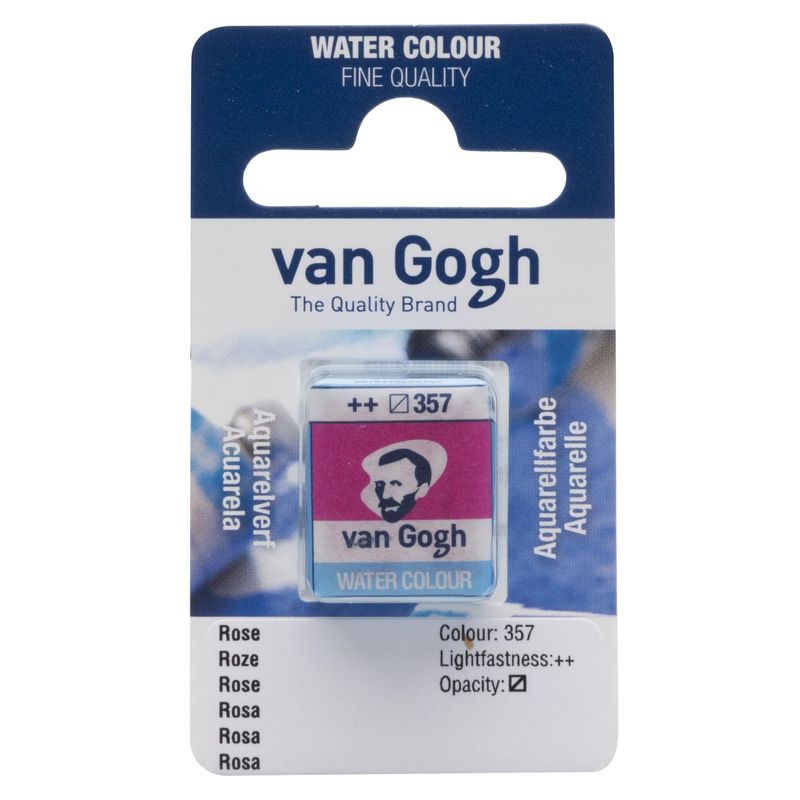 Akvarelmaling - Van Gogh half pan Rose 357