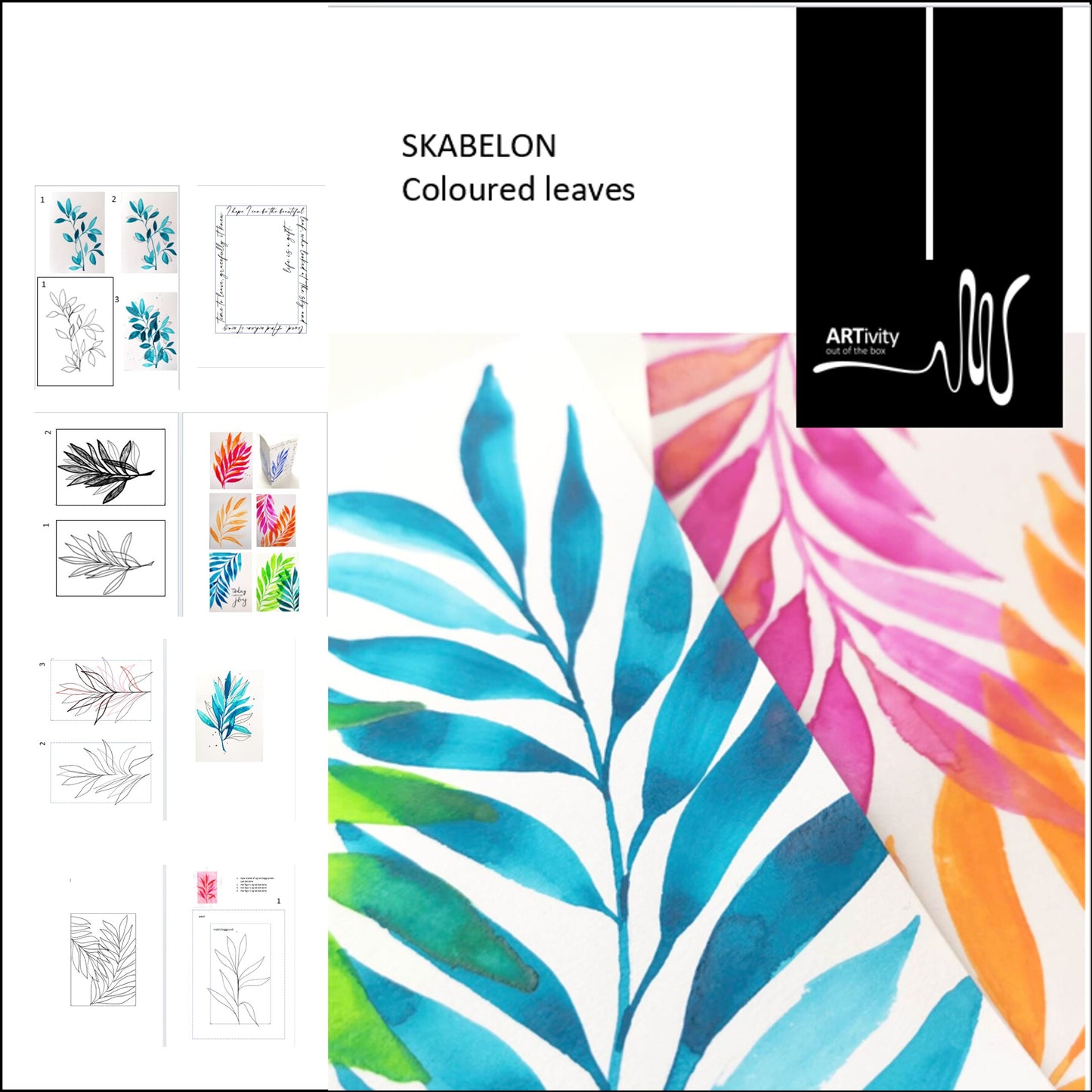 Skabeloner og inspiration til Coloured Leaves