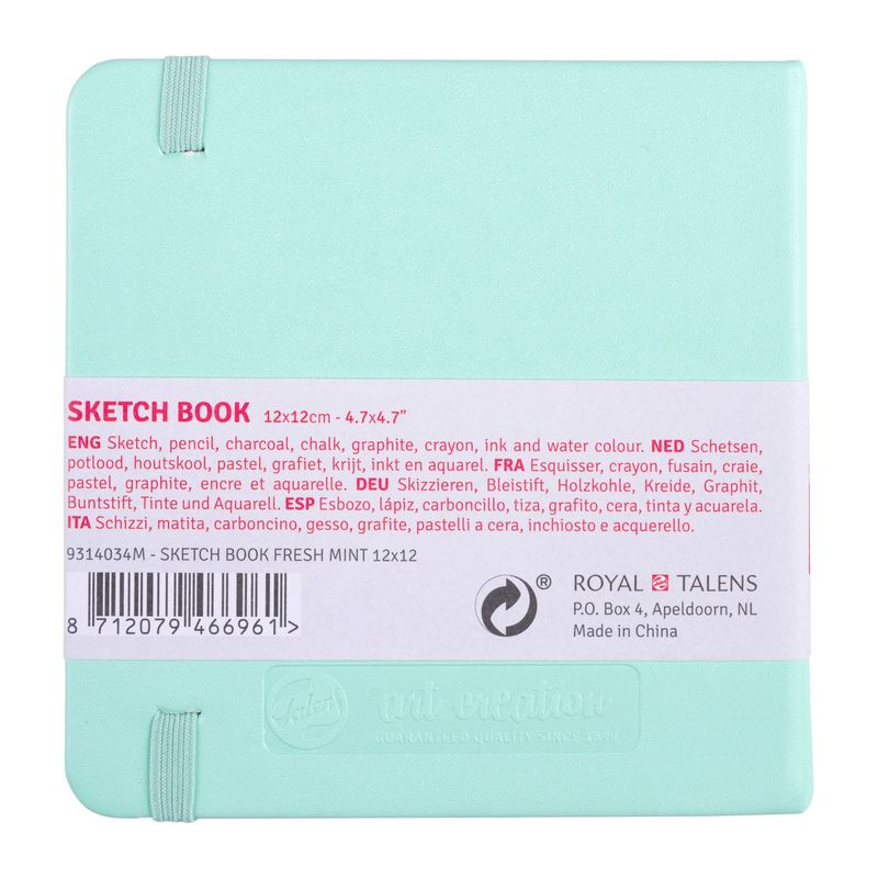 Art Creation sketchbook 12 x 12 cm Fresh mint