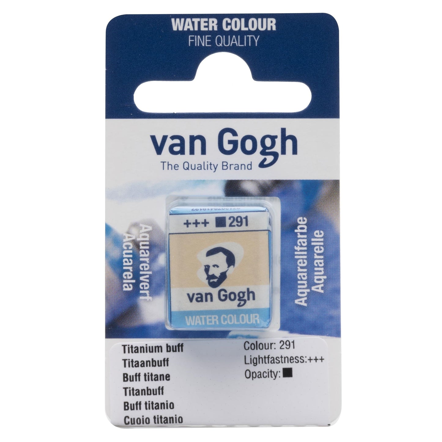 Akvarelmaling - Van Gogh half pan Titanium buff 291