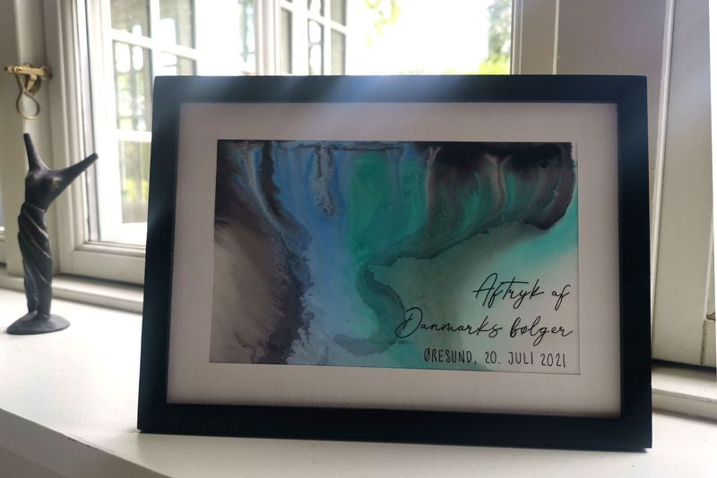 DIY kunst bølgeaftryk