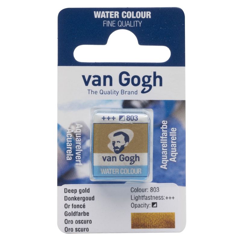 Akvarelmaling - Van Gogh half pan deep gold 803
