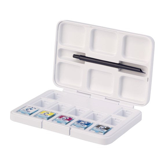 Van Gogh Akvarel pocketbox, med primærfarver, sort, hvid + 7 tomme pladser