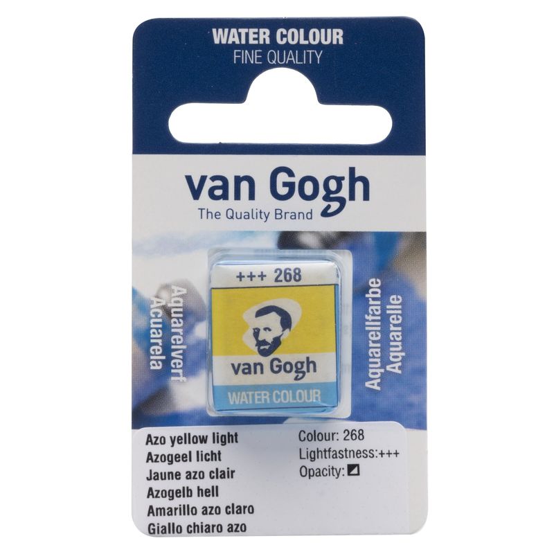 Akvarelmaling - Van Gogh half pan Azo yellow light 268
