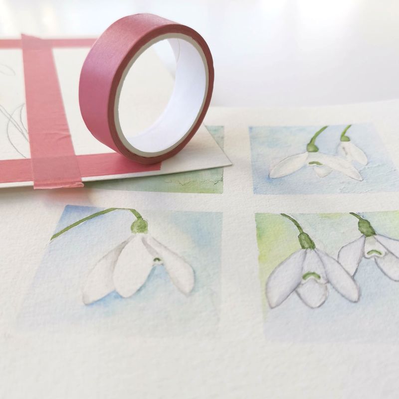 Masking tape i pastelfarver, 10 stk.