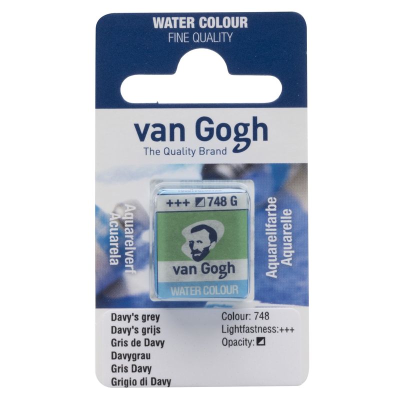 Akvarelmaling - Van Gogh half pan Davy'S Grey 748