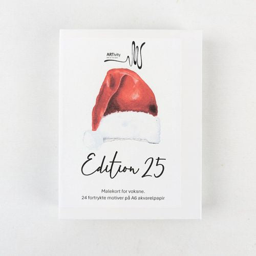 A6 akvarel Mal-selv-kort - Christmas Edition 25